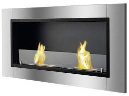 Recessed Ventless Ethanol Fireplace