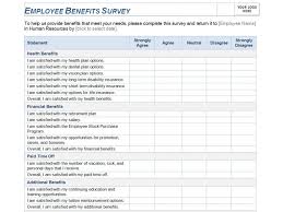 Employee Benefits Survey Template Employee Benefits Survey