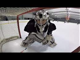 gopro ice hockey goalie net cam