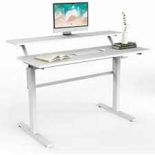 2 Tier Adjustable Height Standing Desk