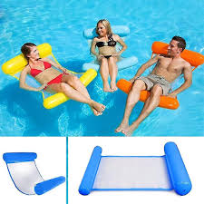 inflatable swimming bed water hammock