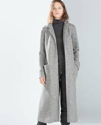 Zara United Kingdom Long Grey Coat