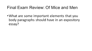 final exam review of mice and men ppt video online final exam review of mice and men