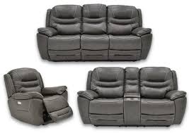 dallas power reclining sofa set gray