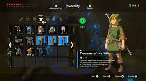 how to get and use armor in zelda botw