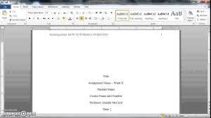 How To Write A Paper In Apa Format Using Microsoft Word