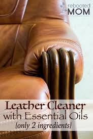 homemade leather cleaner with essential