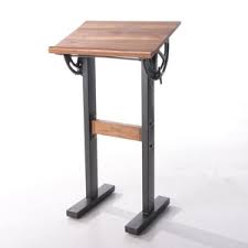 A standing desk is just the beginning of an active workspace. Lot Art Industrial Style Savile Row Metal And Wood Standing Desk 21st Century