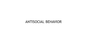 antisocial behavior 