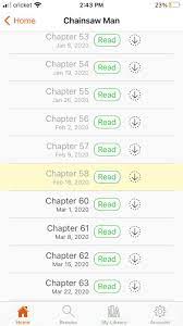 I just noticed the Shonen jump app doesn't have chapter 59. Why is that? :  r/ChainsawMan