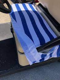 Golf Cart Seat Cover Blue And White