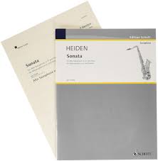 Challenging classical alto sax solos? Amazon Com Sonata For Alto Saxophone Piano 0073999601664 Heiden Bernhard Books