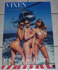 AUGUST AMES RILEY REID ABELLA DANGER Rare 27x19 2-Sided VIXEN Poster! AVN  2018 | eBay