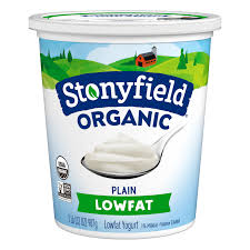 stonyfield organic lowfat yogurt plain