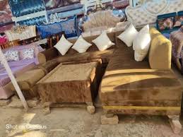 Cotton Ee Bazaar L Shape Sofa Set