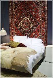 persian rug as wall hanging bohemian