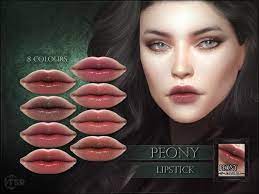 the sims resource peony lipstick