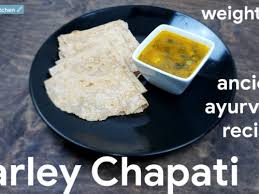 Because it is cooked in a pan with oil, there are 1.2 grams of fat per serving, although it has minimal saturated fat, with only 0.2 gram per serving. Barley Chapati How To Make Barley Chapati Barley Flat Bread Ancient Ayurvedic Recipe Weight Loss Breakfast Recipe Bharadwaj Kitchen