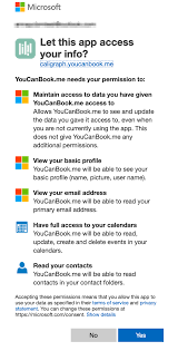 Sharing Calendar Permissions With Microsoft Youcanbook Me