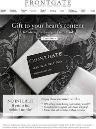 Frontgate is an interior design and furniture company that sells all of the products that you need to outfit your home and garden with the latest and. Frontgate Introducing The Frontgate Credit Card Milled