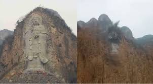 Destruction Of Buddhist Icons
