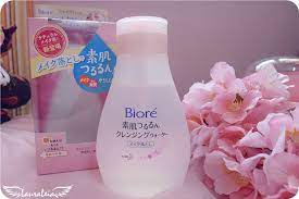 review bioré bare skin cleansing water