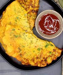 besan chilla indian veg omelet holy