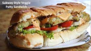 subway style veggie patty sandwich