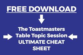 50 free table topics questions the