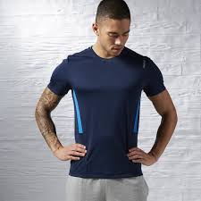 Reebok Workout Ready Tech Tee With Collegiate Navy