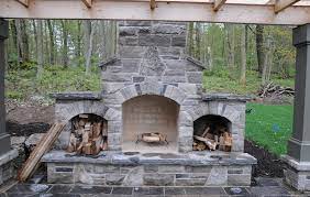 Winter Months With An Outdoor Fireplace