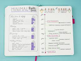 4 Pregnancy Bullet Journal Trackers To Prepare For Baby