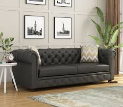 henry 3 seater sofa leatherette d