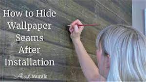 how to hide wallpaper seams after