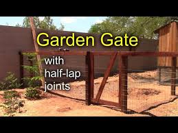 Diy Garden Gate With Half Lap Joints