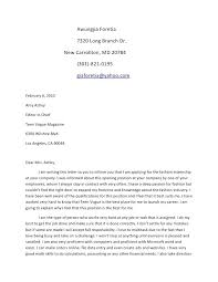 Cover Letter For A Job Example Cover Letter Internship Medium Size