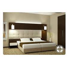 hekami king size wooden double bed with