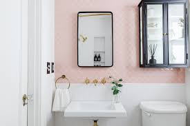 whimsical pink tile bath by the phinery
