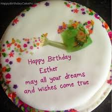 wish birthday cake for esther