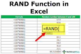 rand excel function how to use