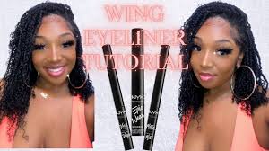 wing eyeliner tutorial nyx epic wear