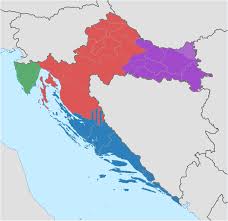 Road map of the croatian coast. Regions Of Croatia Wikipedia