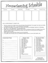 House Chores Roster Template
