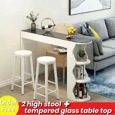 Including Tempered Glass Bar Table