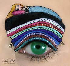 creative eye makeup ilrations by