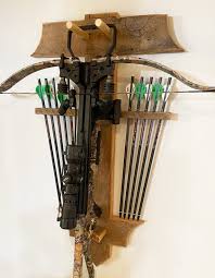 Barn Wood Crossbow Rack For Archery