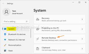 how to enable remote desktop on windows