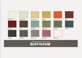 rust oleum colour chart chalk paint