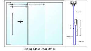 Sliding Glass Door Detail Autocad 2d