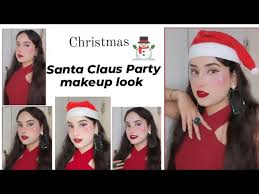 santa eye makeup christmas party